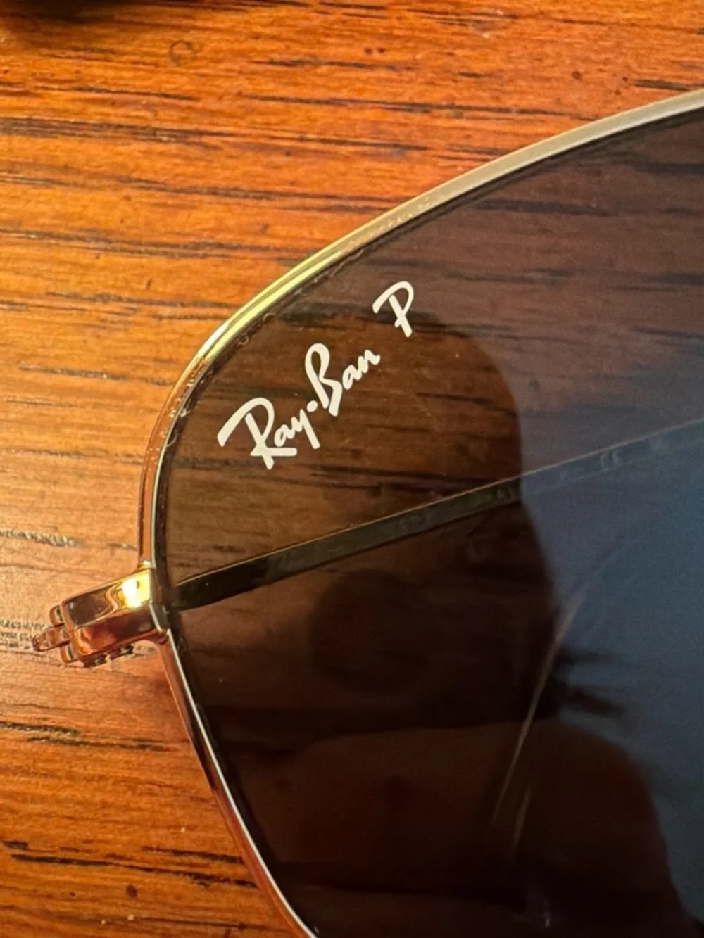 Ray-Ban Men’s Gold Frame Black Lens Sunglasses